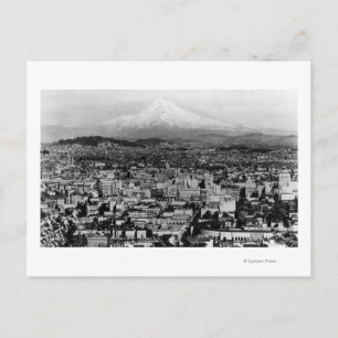 Postal Vista de Mt. Hood desde Portland, Fotografía de Or