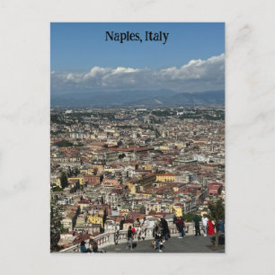 Postal Vista de Nápoles, Poster de Diseño de Italia