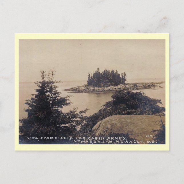 Postal Vista de Newagen, Maine Vintage (Anverso)
