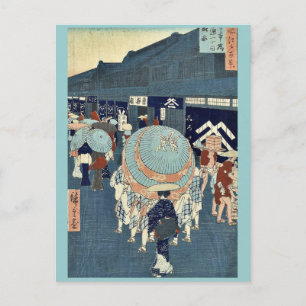 Postal Vista de Nihonbashi Tori itchome de Ando, Hiroshig