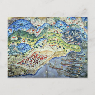 Postal Vista de Niza, desde el "Suleymanname"