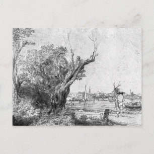 Postal Vista de Omval, cerca de Amsterdam, 1645