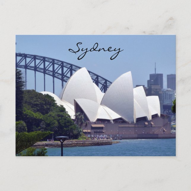 Postal vista de ópera de sydney (Anverso)