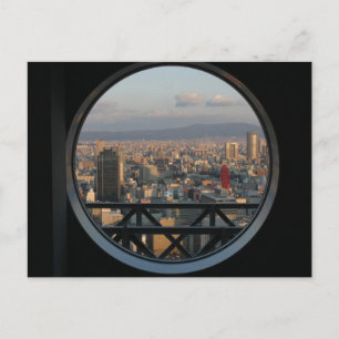 Postal Vista de Osaka Japón desde el edificio Umeda Sky