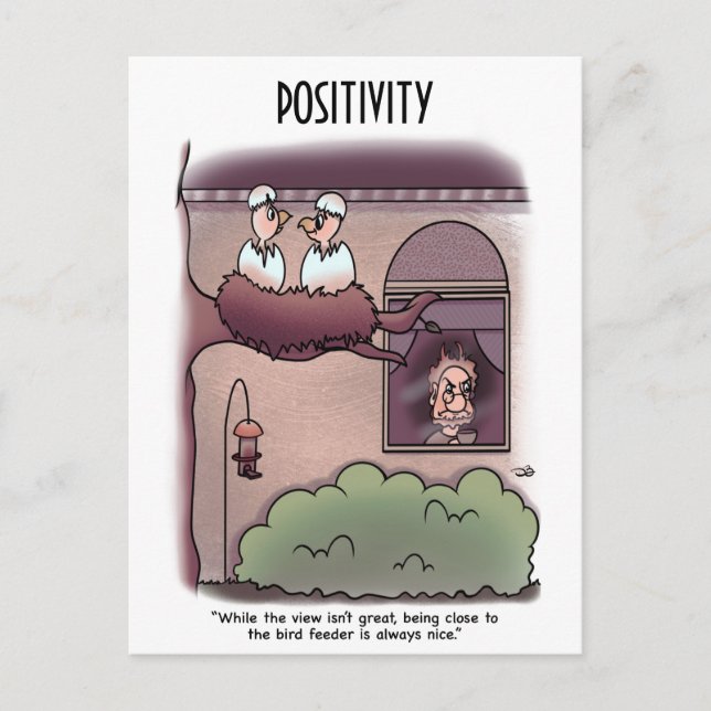 Postal Vista de pájaros (Anverso)