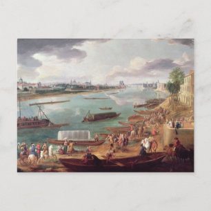 Postal Vista de París desde el Quai de la Rapee