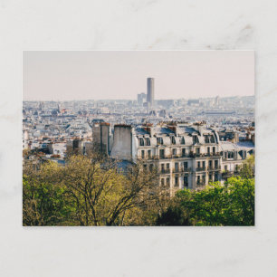Postal Vista de París desde Montmartre Hill