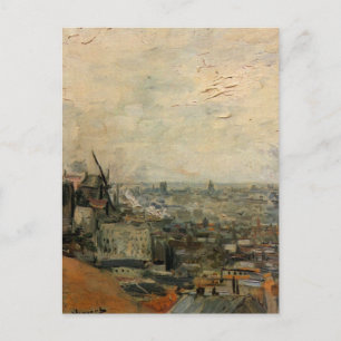 Postal Vista de París desde Montmartre por Vincent van Go
