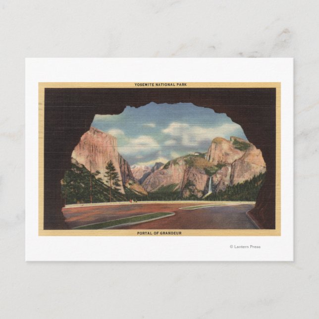 Postal Vista de Parque desde el Portal de la Grandeza (Anverso)