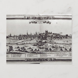 Postal Vista de Perpiñán, sur de Francia, c.1645