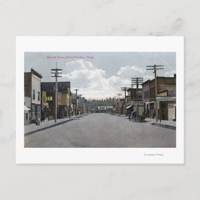 Postal Vista de Plaza, Cañón Tahquitz (Anverso)