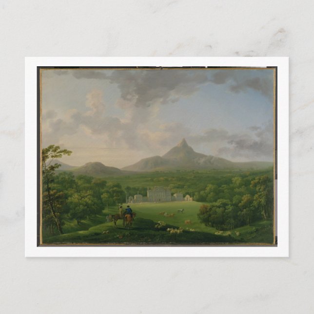 Postal Vista de Powerscourt, County Wicklow, c.1760-2 (pe (Anverso)