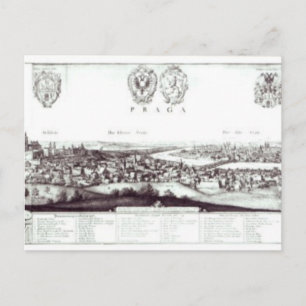 Postal Vista de Praga, 1649