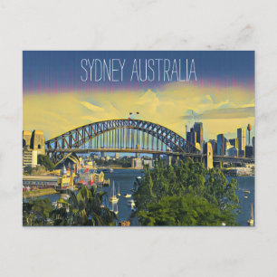 Postal vista de puente de sydney