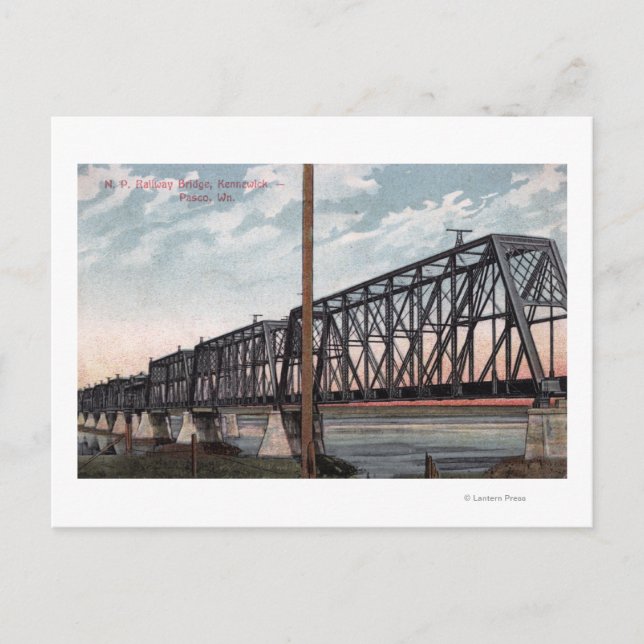 Postal Vista de puente del Pacífico Norte (Anverso)