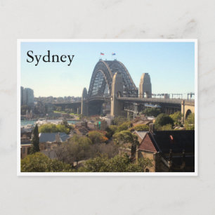 Postal vista de puente del puerto de sydney