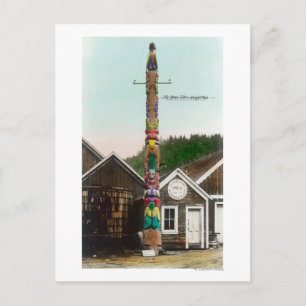 Postal Vista de Raven TotempoleWrangell, AK