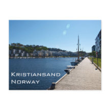 Vista De Riverside En Kristiansand, Noruega