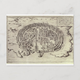 Postal Vista de Rodas, desde el Teatro de las Principales