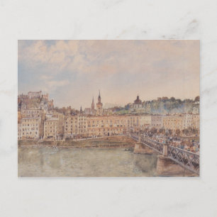 Postal Vista de Salzburgo (por Rudolf von Alt)