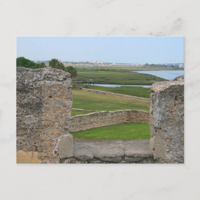 Postal Vista de San Agustín desde el castillo (Anverso)