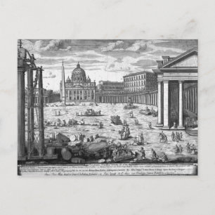 Postal Vista de San Pedro, Roma