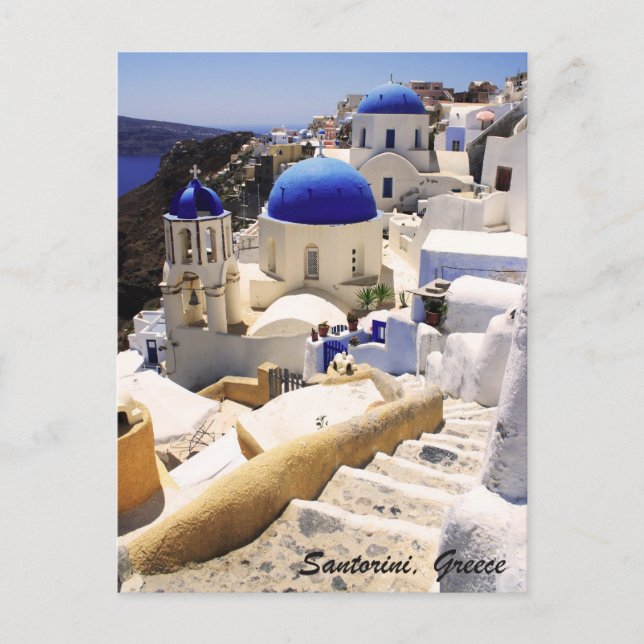 Postal Vista de Santorini (Anverso)