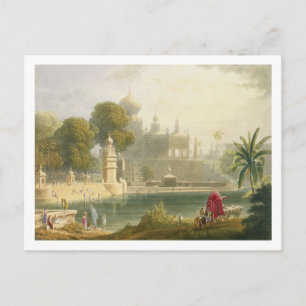 Postal Vista de Sassoor en el Deccan, desde el Volumen II