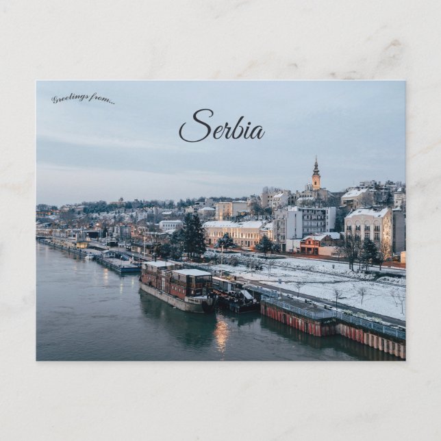 Postal Vista de Serbia de Belgrado (Anverso)