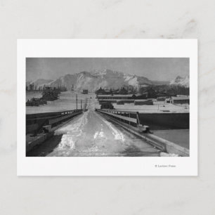 Postal Vista de Seward, Alaska desde la fotografía puente