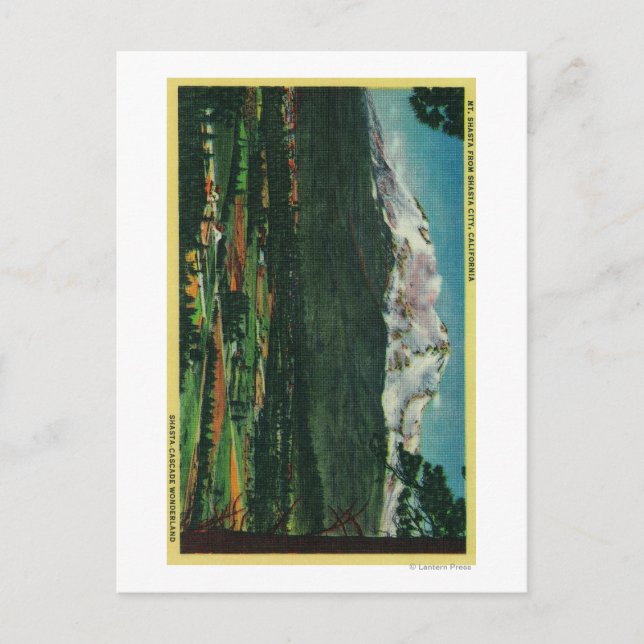 Postal Vista de Shasta en la ciudad de Shasta (Anverso)