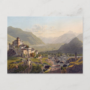 Postal Vista de Sion, ilustracion de 'Voyage Pittoresqu