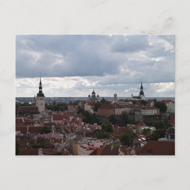 Postal Vista de Tallin (Anverso)