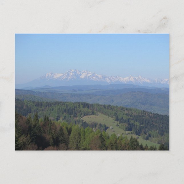 Postal Vista de Tatras de Beskids (Anverso)