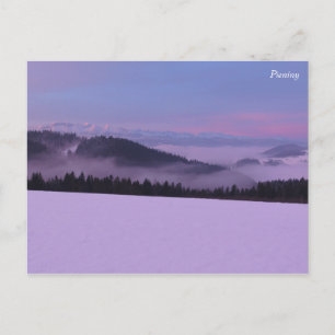 Postal Vista de Tatras de Invierno desde Pieniny