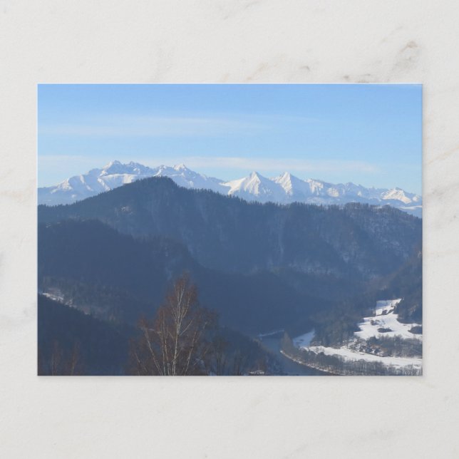Postal Vista de Tatras desde Beskids (Anverso)