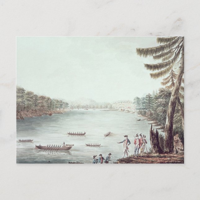 Postal Vista de Ticonderoga desde un punto (Anverso)