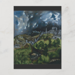 Postal Vista de Toledo por El Greco
