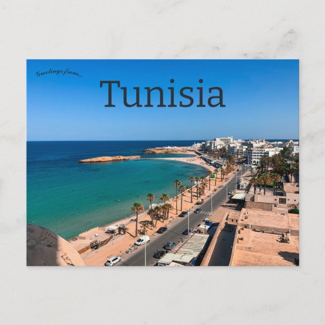 Postal Vista de Túnez de Monastir (Anverso)