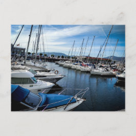 Postal vista de um malecon em Vigo Espanha