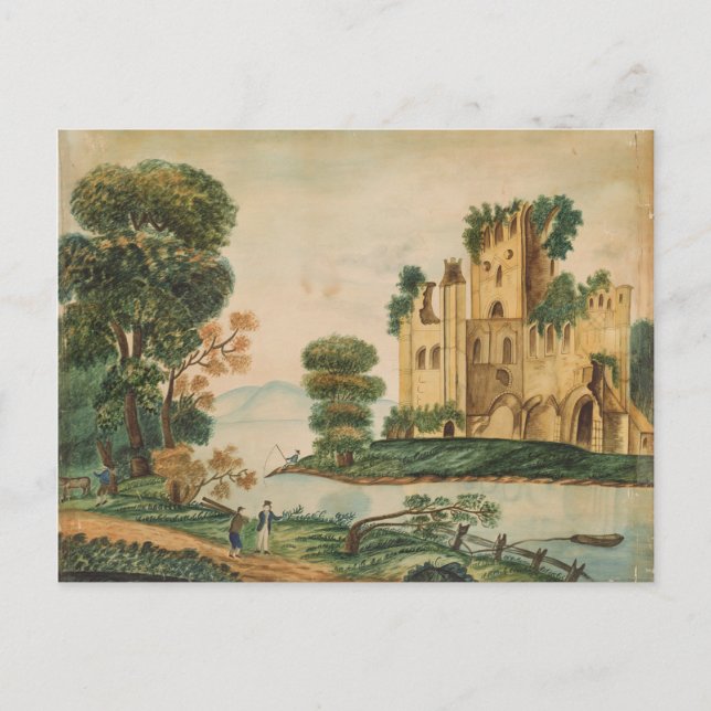 Postal Vista de un castillo (Anverso)