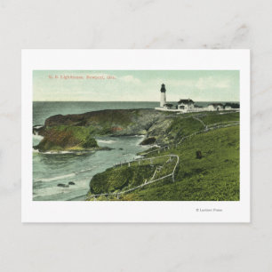 Postal Vista de un faro estadounidense