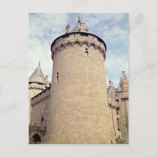 Postal Vista de una torre del castillo