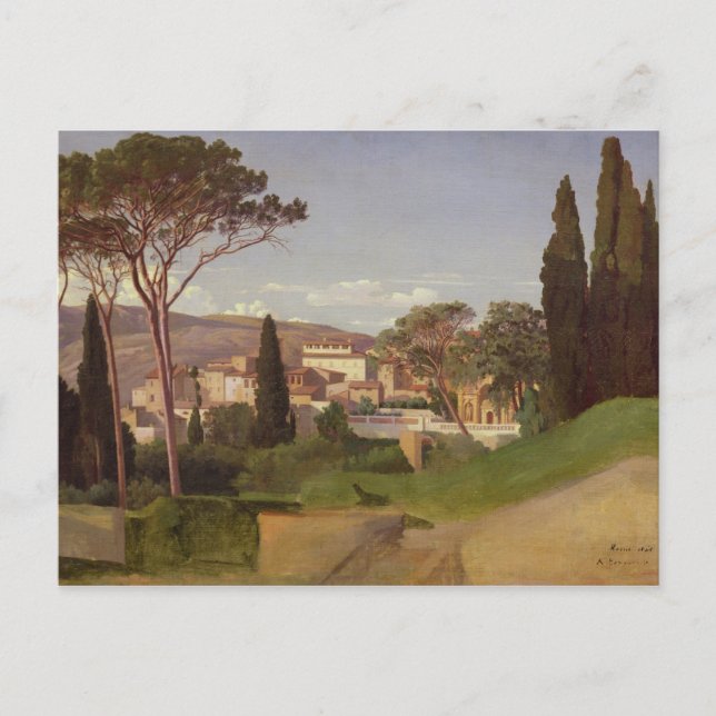 Postal Vista de una villa romana, 1844 (Anverso)
