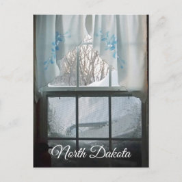 Postal Vista de ventana de invierno