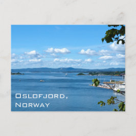 Postal Vista de verano de Oslofjord desde Oslo, Noruega