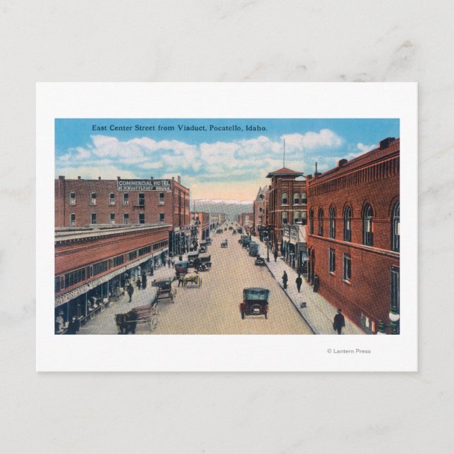 Postal Vista de Viaducto de East Center Street (Anverso)