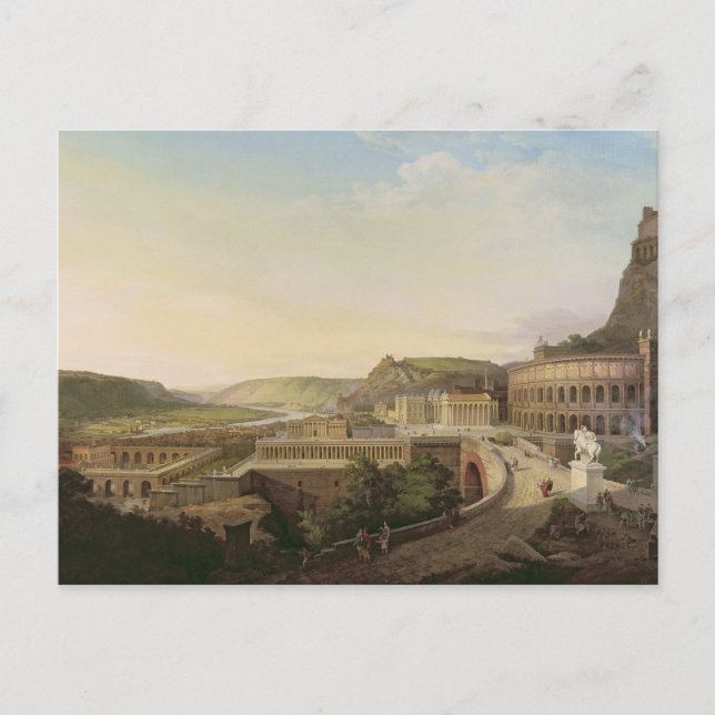 Postal Vista de Viena en el Roman Times, 1860 (Anverso)