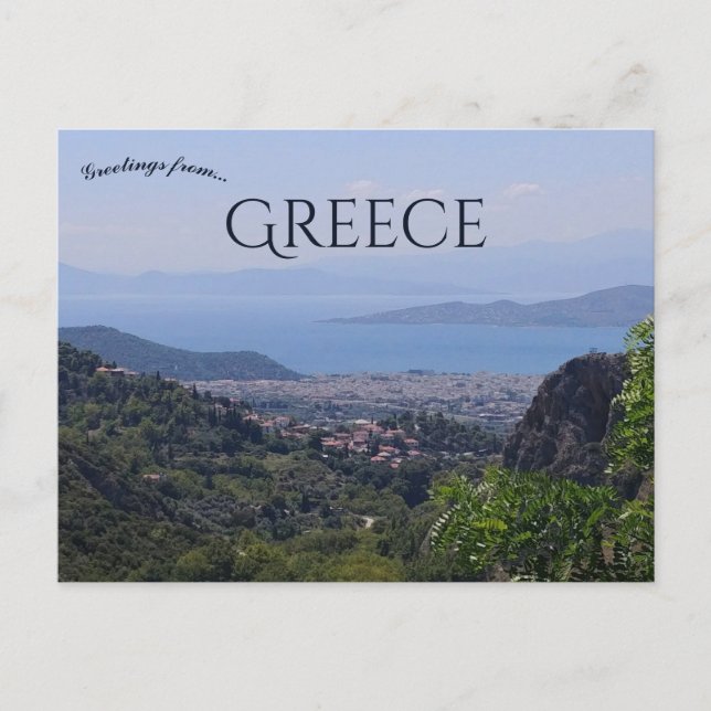Postal Vista de Volos Grecia (Anverso)