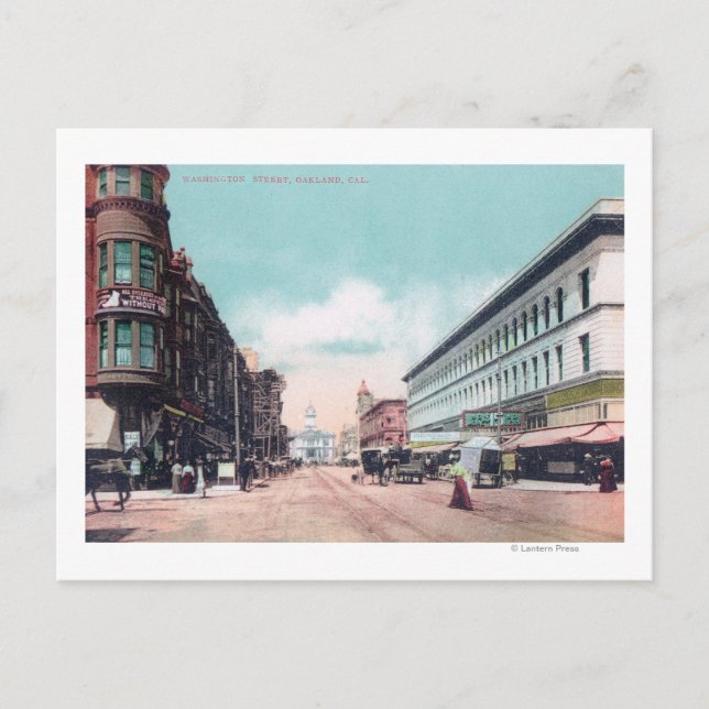 Postal Vista de Washington StreetOakland, CA (Anverso)